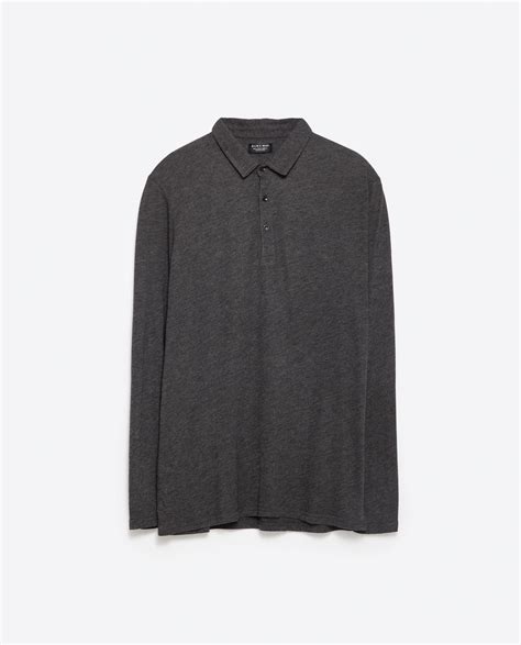 zara polo long sleeve